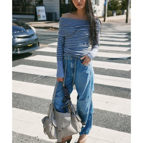 Free People Logan Cinched Cargo Jeans - Picture 11 of 13